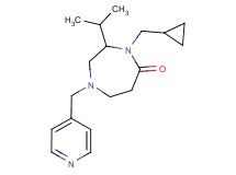 4-(cyclopropylmethyl)-3-isopropyl-1-(pyridin-4-ylmethyl)-1,4-diazepan-5-one