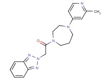 2-{2-[4-(2-methyl-4-pyridinyl)-1,4-diazepan-1-yl]-2-oxoethyl}-2H-1,2,3-benzotriazole