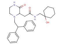 2-[1-(2,2-diphenylethyl)-3-oxo-2-piperazinyl]-N-[(1-hydroxycyclohexyl)methyl]acetamide