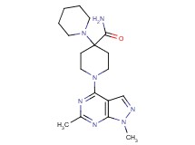 1'-(1,6-dimethyl-1H-pyrazolo[3,4-d]pyrimidin-4-yl)-1,4'-bipiperidine-4'-carboxamide