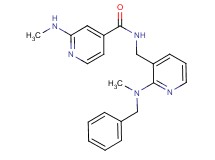 N-({2-[benzyl(methyl)amino]-3-pyridinyl}methyl)-2-(methylamino)isonicotinamide