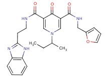 N-[2-(1H-benzimidazol-2-yl)ethyl]-1-sec-butyl-N'-(2-furylmethyl)-4-oxo-1,4-dihydro-3,5-pyridinedicarboxamide