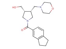[(3R*,4R*)-1-(2,3-dihydro-1H-inden-5-ylcarbonyl)-4-(4-morpholinylmethyl)-3-pyrrolidinyl]methanol
