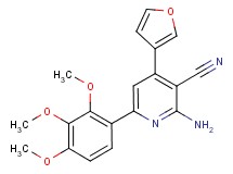 2-amino-4-(3-furyl)-6-(2,3,4-trimethoxyphenyl)nicotinonitrile