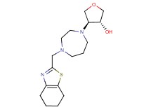 (3R*,4S*)-4-[4-(4,5,6,7-tetrahydro-1,3-benzothiazol-2-ylmethyl)-1,4-diazepan-1-yl]tetrahydrofuran-3-ol
