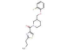 3-[(2-fluorophenoxy)methyl]-1-[(2-propyl-1,3-thiazol-4-yl)carbonyl]piperidine