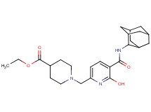 ethyl 1-({5-[(2-adamantylamino)carbonyl]-6-hydroxy-2-pyridinyl}methyl)-4-piperidinecarboxylate
