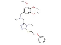 N-methyl-1-{4-methyl-5-[(2-phenoxyethyl)thio]-4H-1,2,4-triazol-3-yl}-N-(3,4,5-trimethoxybenzyl)methanamine