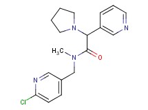 N-[(6-chloro-3-pyridinyl)methyl]-N-methyl-2-(3-pyridinyl)-2-(1-pyrrolidinyl)acetamide