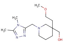 [1-[(4,5-dimethyl-4H-1,2,4-triazol-3-yl)methyl]-3-(2-methoxyethyl)-3-piperidinyl]methanol