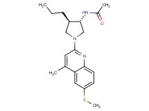 N-{(3S*,4R*)-1-[4-methyl-6-(methylthio)-2-quinolinyl]-4-propyl-3-pyrrolidinyl}acetamide