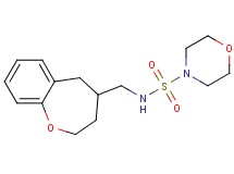 N-(2,3,4,5-tetrahydro-1-benzoxepin-4-ylmethyl)morpholine-4-sulfonamide
