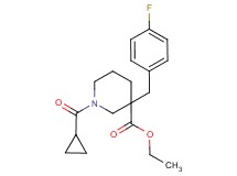 ethyl 1-(cyclopropylcarbonyl)-3-(4-fluorobenzyl)-3-piperidinecarboxylate