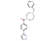 1-[4-(1H-pyrazol-3-yl)benzoyl]-4-(3-pyridinylmethyl)-1,4-diazepane