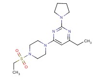 4-ethyl-6-[4-(ethylsulfonyl)piperazin-1-yl]-2-pyrrolidin-1-ylpyrimidine
