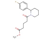 methyl 5-[2-(4-fluorophenyl)-1-piperidinyl]-5-oxopentanoate
