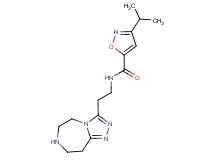 3-isopropyl-N-[2-(6,7,8,9-tetrahydro-5H-[1,2,4]triazolo[4,3-d][1,4]diazepin-3-yl)ethyl]isoxazole-5-carboxamide