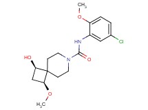 (1R*,3S*)-N-(5-chloro-2-methoxyphenyl)-1-hydroxy-3-methoxy-7-azaspiro[3.5]nonane-7-carboxamide