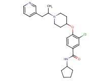 3-chloro-N-cyclopentyl-4-({1-[1-methyl-2-(3-pyridinyl)ethyl]-4-piperidinyl}oxy)benzamide