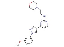 4-[1-(3-methoxyphenyl)-1H-pyrazol-4-yl]-N-[2-(4-morpholinyl)ethyl]-2-pyrimidinamine