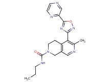 6-methyl-N-propyl-5-[5-(2-pyrazinyl)-1,2,4-oxadiazol-3-yl]-3,4-dihydro-2,7-naphthyridine-2(1H)-carboxamide