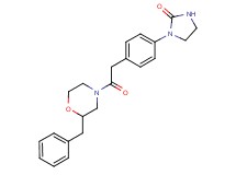 1-{4-[2-(2-benzyl-4-morpholinyl)-2-oxoethyl]phenyl}-2-imidazolidinone
