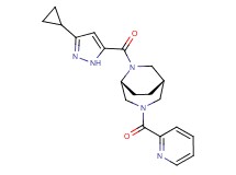 (1S*,5R*)-6-[(3-cyclopropyl-1H-pyrazol-5-yl)carbonyl]-3-(pyridin-2-ylcarbonyl)-3,6-diazabicyclo[3.2.2]nonane