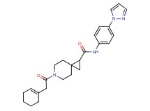 6-(1-cyclohexen-1-ylacetyl)-N-[4-(1H-pyrazol-1-yl)phenyl]-6-azaspiro[2.5]octane-1-carboxamide