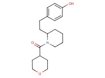 4-{2-[1-(tetrahydro-2H-pyran-4-ylcarbonyl)-2-piperidinyl]ethyl}phenol