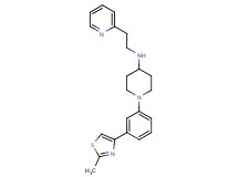 1-[3-(2-methyl-1,3-thiazol-4-yl)phenyl]-N-[2-(2-pyridinyl)ethyl]-4-piperidinamine
