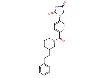 1-(4-{[3-(2-phenylethyl)-1-piperidinyl]carbonyl}phenyl)-2,4-imidazolidinedione
