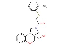 [(3aS*,9bS*)-2-{[(2-methylphenyl)thio]acetyl}-1,2,3,9b-tetrahydrochromeno[3,4-c]pyrrol-3a(4H)-yl]methanol