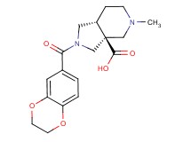 (3aS*,7aR*)-2-(2,3-dihydro-1,4-benzodioxin-6-ylcarbonyl)-5-methyloctahydro-3aH-pyrrolo[3,4-c]pyridine-3a-carboxylic acid