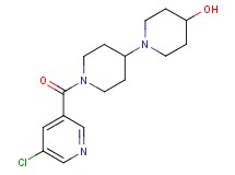 1'-[(5-chloro-3-pyridinyl)carbonyl]-1,4'-bipiperidin-4-ol