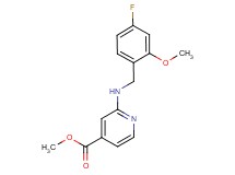 methyl 2-[(4-fluoro-2-methoxybenzyl)amino]isonicotinate