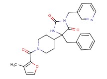 5-benzyl-5-[1-(3-methyl-2-furoyl)-4-piperidinyl]-3-(3-pyridinylmethyl)-2,4-imidazolidinedione