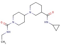 N~3~-cyclopropyl-N~1~'-ethyl-1,4'-bipiperidine-1',3-dicarboxamide