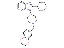 2-cyclohexyl-3-[1-(2,3-dihydro-1,4-benzodioxin-6-ylmethyl)-4-piperidinyl]-3H-imidazo[4,5-b]pyridine