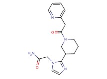 2-{2-[1-(2-pyridinylacetyl)-3-piperidinyl]-1H-imidazol-1-yl}acetamide
