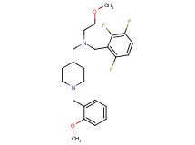 2-methoxy-N-{[1-(2-methoxybenzyl)-4-piperidinyl]methyl}-N-(2,3,6-trifluorobenzyl)ethanamine