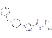 N-isopropyl-1-[1-(2-pyridinylmethyl)-4-piperidinyl]-1H-1,2,3-triazole-4-carboxamide