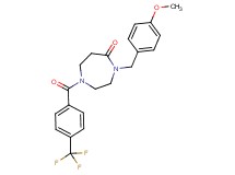 4-(4-methoxybenzyl)-1-[4-(trifluoromethyl)benzoyl]-1,4-diazepan-5-one