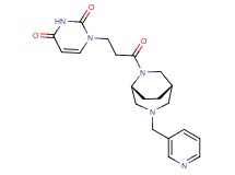 1-{3-oxo-3-[(1S*,5R*)-3-(pyridin-3-ylmethyl)-3,6-diazabicyclo[3.2.2]non-6-yl]propyl}pyrimidine-2,4(1H,3H)-dione