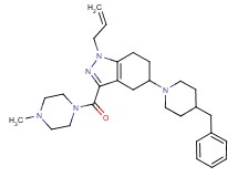 1-allyl-5-(4-benzyl-1-piperidinyl)-3-[(4-methyl-1-piperazinyl)carbonyl]-4,5,6,7-tetrahydro-1H-indazole