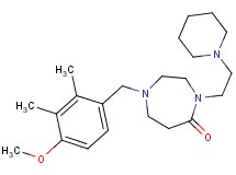 1-(4-methoxy-2,3-dimethylbenzyl)-4-[2-(1-piperidinyl)ethyl]-1,4-diazepan-5-one