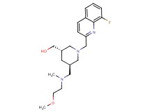 ((3S*,5R*)-1-[(8-fluoroquinolin-2-yl)methyl]-5-{[(2-methoxyethyl)(methyl)amino]methyl}piperidin-3-yl)methanol