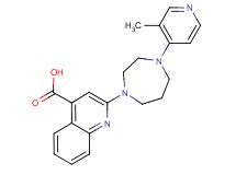 2-[4-(3-methyl-4-pyridinyl)-1,4-diazepan-1-yl]-4-quinolinecarboxylic acid