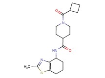1-(cyclobutylcarbonyl)-N-(2-methyl-4,5,6,7-tetrahydro-1,3-benzothiazol-4-yl)-4-piperidinecarboxamide