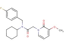N-cyclohexyl-N-(4-fluorobenzyl)-2-(3-methoxy-2-oxopyridin-1(2H)-yl)acetamide