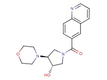 (3S*,4S*)-4-(4-morpholinyl)-1-(6-quinolinylcarbonyl)-3-pyrrolidinol